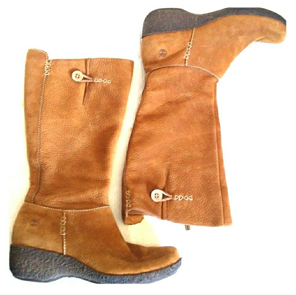 Timberland's Mid-Calf Comforia Suede Boots SideZip